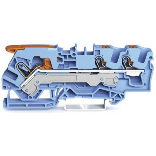 WAGO Napájení přes svorkovnici 2106-5304, 800 V Modrá 6 mm² 1 Klecová svorka IECEx/ATEX