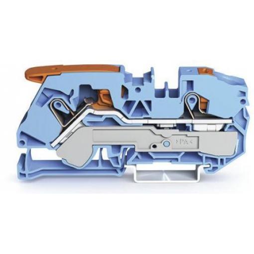 WAGO Napájení přes svorkovnici 2116-5204, 800 V Modrá 16 mm² 1 Klecová svorka IECEx/ATEX