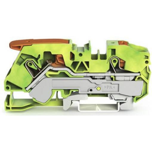 WAGO Zemnicí svorkovnice 2116-5207 Zelená, Žlutá 16 mm² 1 Klecová svorka IECEx/ATEX