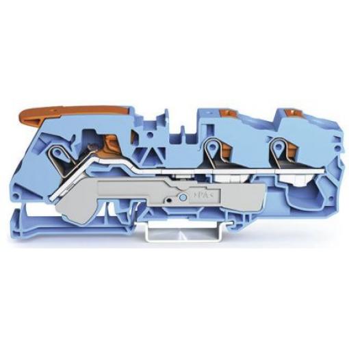 WAGO Napájení přes svorkovnici 2116-5304, 800 V Modrá 16 mm² 1 Klecová svorka IECEx/ATEX