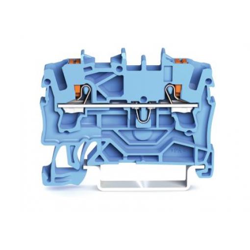 WAGO Napájení přes svorkovnici 2202-1204, 800 V Modrá 2.5 mm² 1 Klecová svorka IECEx/ATEX