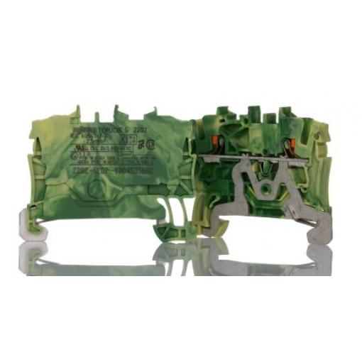 WAGO Zemnicí svorkovnice 2202-1207 Žlutá, Zelená 2.5 mm² 1 Klecová svorka IECEx/ATEX