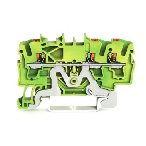 WAGO Zemnicí svorkovnice 2202-1307 Žlutá, Zelená 2.5 mm² 1 Klecová svorka IECEx/ATEX