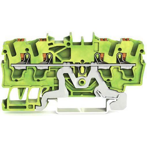 WAGO Zemnicí svorkovnice 2202-1407 Žlutá, Zelená 2.5 mm² 1 Klecová svorka IECEx/ATEX