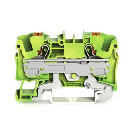 WAGO Zemnicí svorkovnice 2206-1207 Zelená, Žlutá 6 mm² 1 Klecová svorka IECEx/ATEX