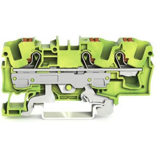 WAGO Zemnicí svorkovnice 2206-1307 Žlutá, Zelená 6 mm² 1 Klecová svorka IECEx/ATEX