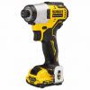 Nárazový utahovák DCF801D2 1.5 → 10mm Šestihran, 12V, 200W, Typ G - britská 3kolíková DeWALT