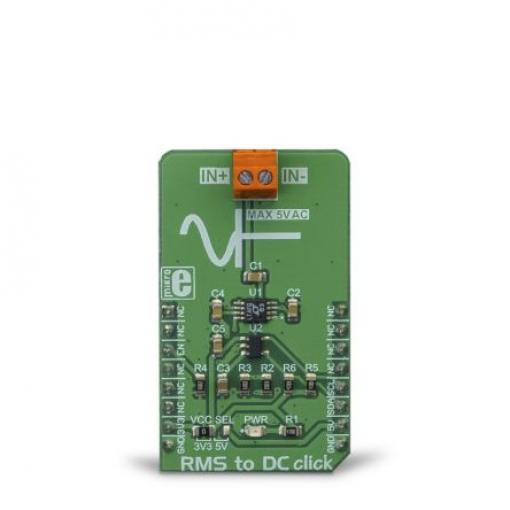 Vývojová sada pro analogové obvody, RMS to DC Click, MikroElektronika