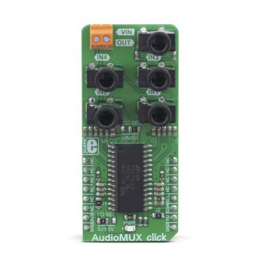 Komunikační a bezdrátový vývojový nástroj, pro I2C, AudioMUX Click, MikroElektronika