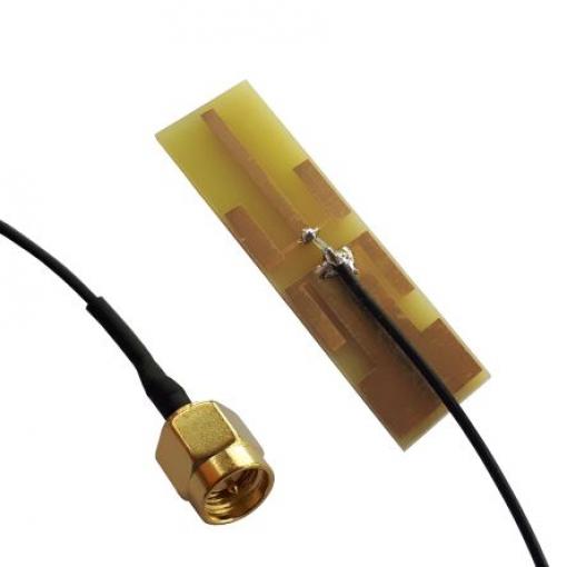 Anténa WiFi Všesměrový ECHO31/0.5M/SMAM/S/S/17 Kabelová svorka PCB Interní Plošný spoj Plošný spoj SMA Siretta 500 mm