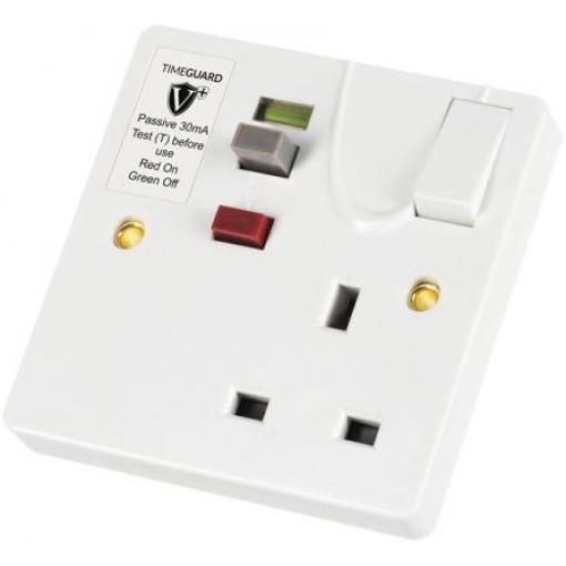 Typ G – britská Pasivní Timeguard 1 Spínací proud Bílá