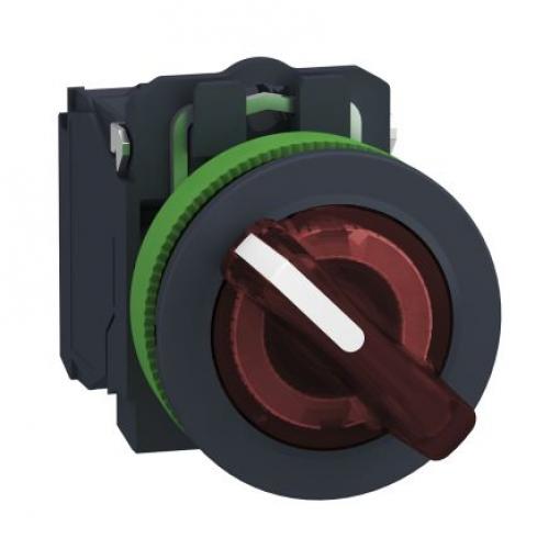 Volicí přepínač, řada: XB5 Šroub SPDT, průměr výřezu: 30 mm IP67 Schneider Electric Osvětlené 2