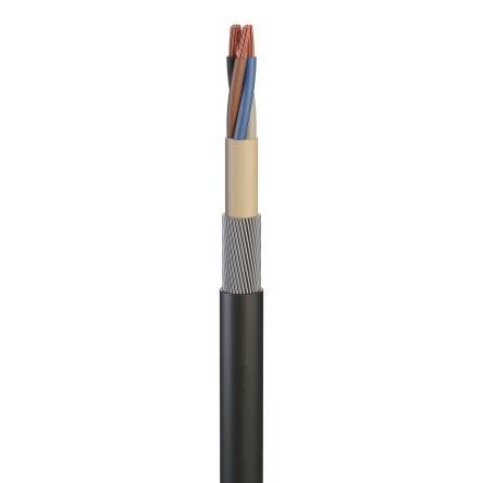 RS PRO Napájecí kabel 2žilový Síťovaný polyethylen plášť, vnější průměr: 16.4 mm OD, 1 kV, 600V 90 °C