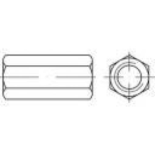 TOOLCRAFT 155967 spojovací objímka M6 20 mm ocel galvanizováno zinkem 100 ks