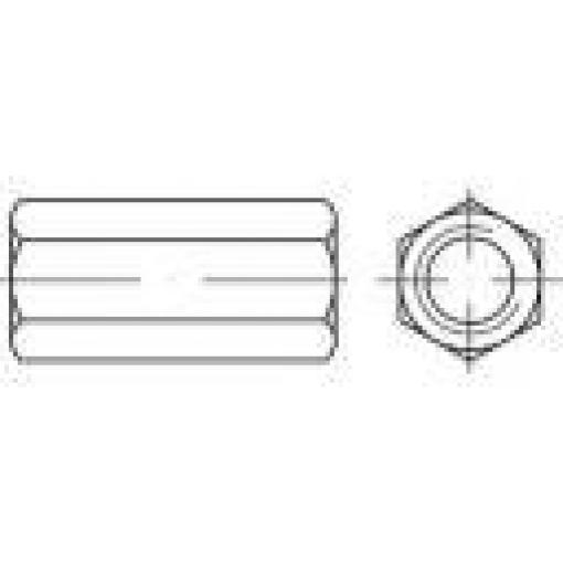 TOOLCRAFT 155968 spojovací objímka M6 25 mm ocel galvanizováno zinkem 100 ks