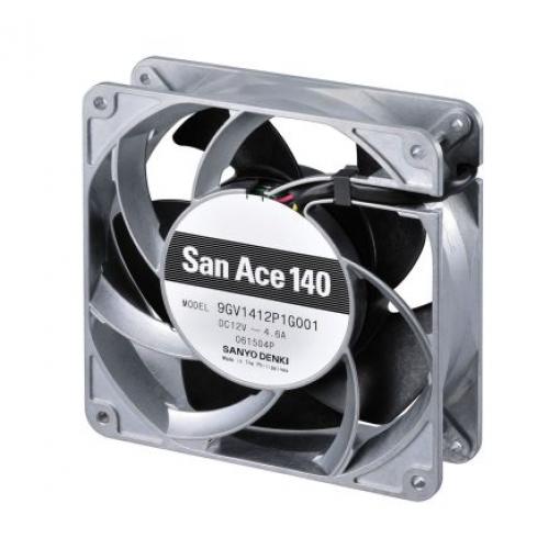 Sanyo Denki Axiální ventilátor, řada: 9GV, průtok vzduchu: 2.66 m³/min 55.2 W 48 V dc 1.15 A 140 mm 140 mm 38 mm
