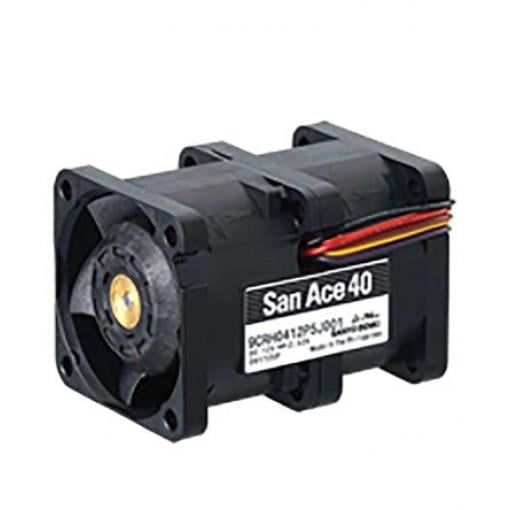 Sanyo Denki Axiální ventilátor, řada: 9CRH, průtok vzduchu: 0.93 m³/h 30.24 W 12 V dc 2.52 A 40 mm 40 mm 56 mm