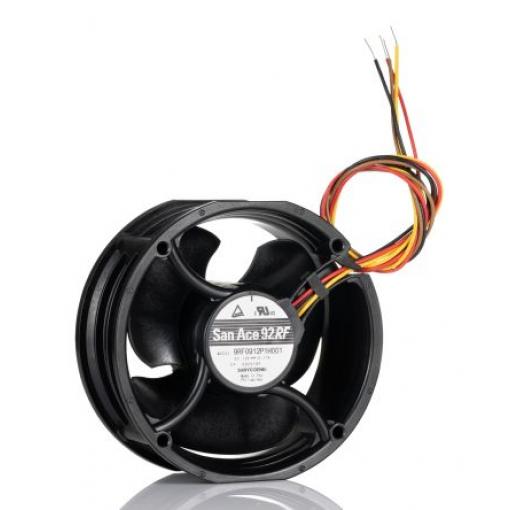 Sanyo Denki Axiální ventilátor, řada: 9RF, průtok vzduchu: 1.2 m³/h 2 W 12 V dc 170 mA 92 mm 92 mm 38 mm