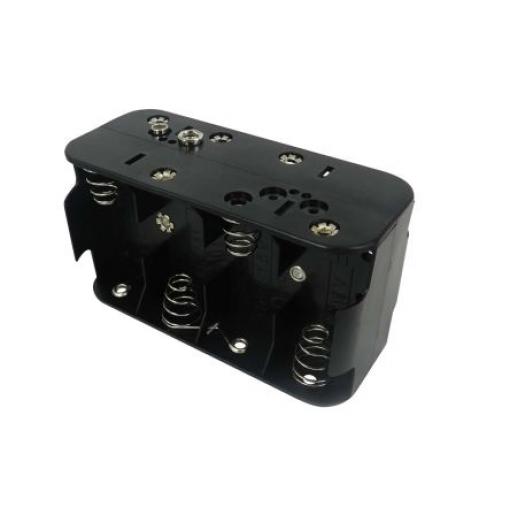 RS PRO Bateriový držák C pro 8 Zacvakávací montáž Pružina