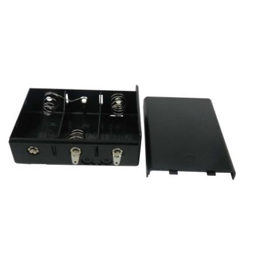 RS PRO Bateriový držák C pro 3 Zacvakávací montáž Pájecí kontakt
