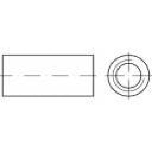 TOOLCRAFT 157316 spojovací objímka M8 30 mm ocel galvanizováno zinkem 100 ks