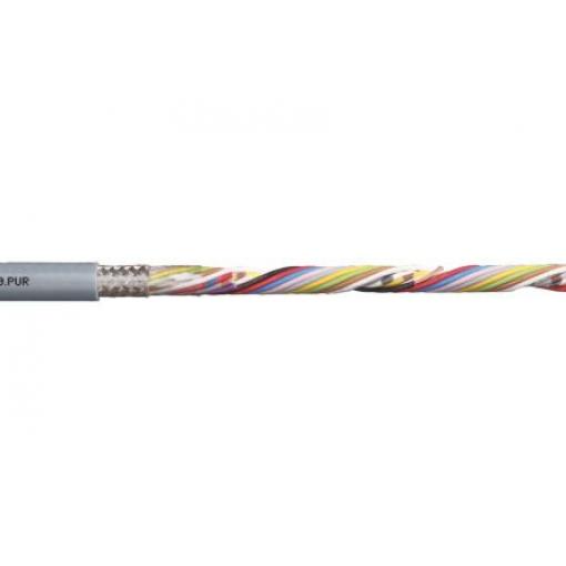 Datový kabel, řada: chainflex CF240.PUR 14žilový 0.25 mm² 24 AWG Polyuretan plášť Igus Stíněný 25 m, Šedá