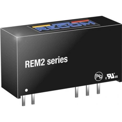 Recom Měnič DC/DC REM2, výstup: 5 V dc 5.2 kV dc, Vin 5.5V dc 400 mA, Vin 4.5V 2 W -40 °C 95 °C Průchozí otvor