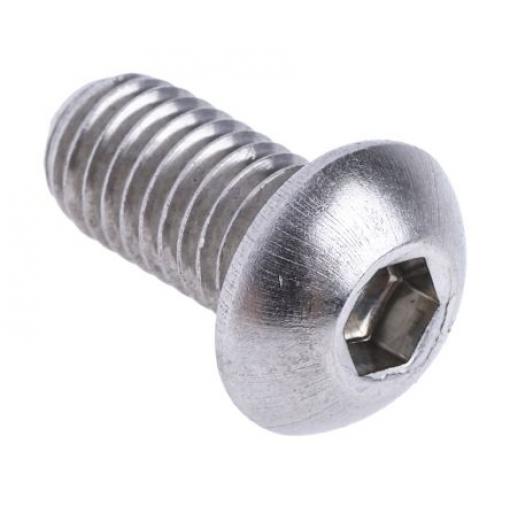 RS PRO Šroub s vnitřním šestihranem, Lesklý zinek, Titan hlavice Vnitřní šestihran, Metrické, M3, délka: 40 mm