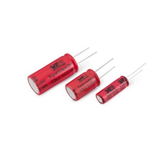 Superkondenzátor, řada: WCAP-STSC 50 F -10 to 30 % 20mΩ 2.7 V dc, Průchozí otvor Wurth Elektronik