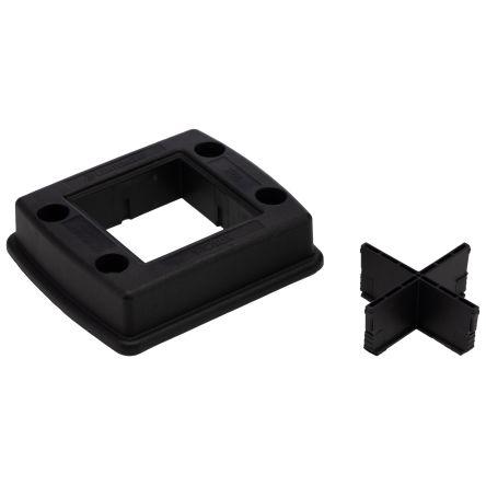 Sada kabelových průchodek, řada: Black RAL 9005 RS PRO 2 1x vložka Kds 4 Bk, 1 x Kds-Sr 1-4 Bk