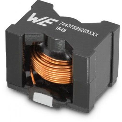 Drátový induktor pro povrchovou montáž, řada: WE-HCF 1 μH Ano materiál jádra Mangan zinkový ferit, 2818 SRF:53.6 MHz ±20