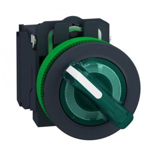 Volicí přepínač, řada: XB5 Šroub SPDT, průměr výřezu: 30 mm IP67 Schneider Electric Osvětlené 2