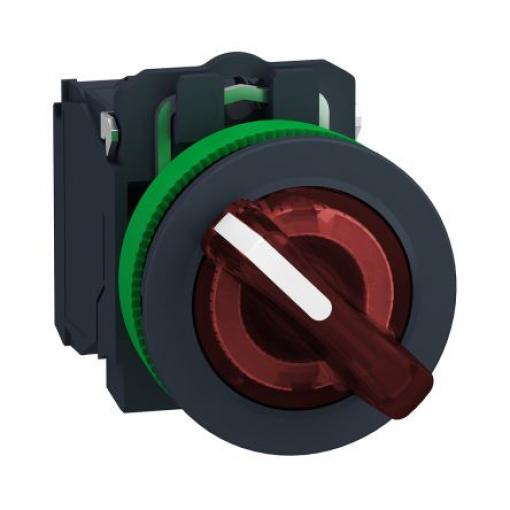 Volicí přepínač, řada: XB5 Šroub SPDT, průměr výřezu: 30 mm IP67 Schneider Electric Osvětlené 2