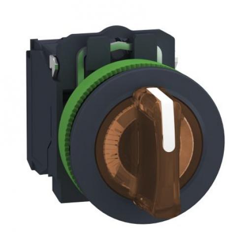 Volicí přepínač, řada: XB5 Šroub SPDT, průměr výřezu: 30 mm IP67 Schneider Electric Osvětlené 3