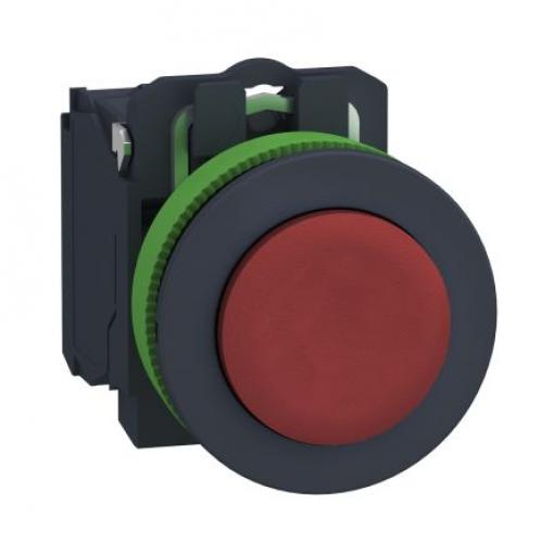 Schneider Electric Tlačítkový spínač, řada: XB5 IP66, IP67, IP69, IP69K SPST Montáž do panelu 30 mm Červená