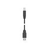TE Connectivity Kabel USB do zásuvky IC Vnější, A: USB typu A, 2 m Vnější, Černá, B: USB B