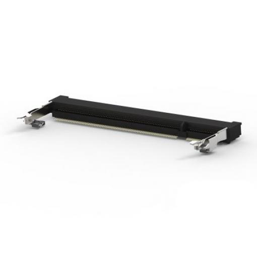Patice DIMM, řada: DDR2 SO DIMM, počet kontaktů: 200, orientace těla: Pravý úhel, Povrchová montáž, rozteč: 0.6 mm DDR2,
