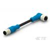 Kabel ovladače snímače, A: Samec/samice, A: Pravoúhlý 5, B: Přímý, 60V 5, IP67, řada: T416 TE Connectivity 1000 mm
