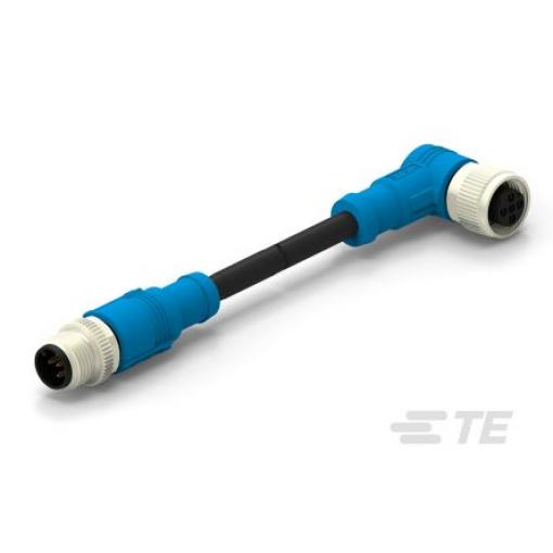 Kabel ovladače snímače, A: Samec/samice, A: Pravoúhlý 5, B: Přímý, 60V 5, IP67, řada: T416 TE Connectivity 1000 mm