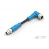 Kabel ovladače snímače, A: Samec/samice, A: Pravoúhlý 3, B: Přímý, 60V 3, IP67, řada: T405 TE Connectivity 500 mm