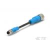 Kabel ovladače snímače, A: Vnější, A: Rovný 4, B: Přímý, B: Vnitřní, 30V 4, IP67, řada: T405 TE Connectivity 500 mm