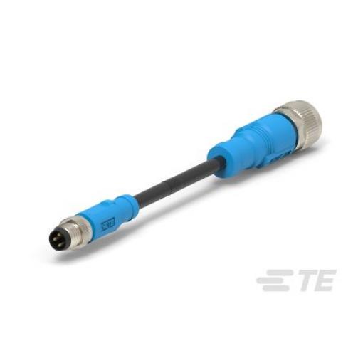 Kabel ovladače snímače, A: Vnější, A: Rovný 4, B: Přímý, B: Vnitřní, 30V 4, IP67, řada: T405 TE Connectivity 500 mm