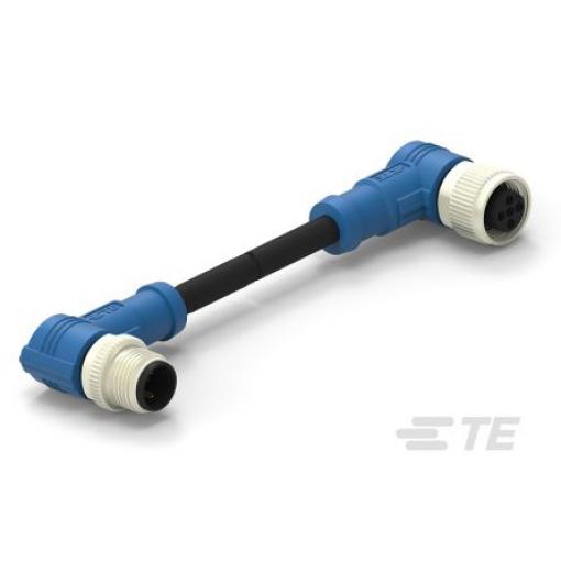 Kabel ovladače snímače, A: Samec/samice, A: Pravoúhlý 2, B: M12, 250V 2, IP67, řada: T416 TE Connectivity 500 mm