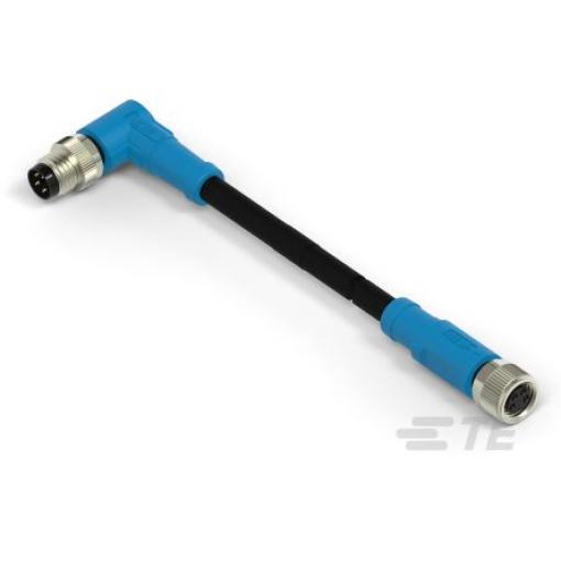 Kabel ovladače snímače, A: Samec/samice, A: Pravoúhlý 4, B: Přímý, 30V 4, IP67, řada: T406 TE Connectivity 5000 mm
