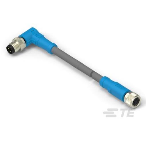 Kabel ovladače snímače, A: Samec/samice, A: Pravoúhlý 3, B: Přímý, 60V 3, IP67, řada: T406 TE Connectivity 500 mm