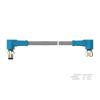 Kabel ovladače snímače, A: Samec/samice, A: Pravoúhlý 4, B: M8, 30V 4, IP67, řada: T406 TE Connectivity 500 mm