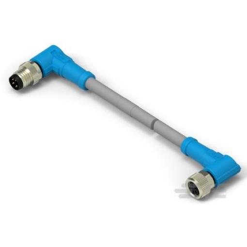 Kabel ovladače snímače, A: Samec/samice, A: Pravoúhlý 4, B: M8, 30V 4, IP67, řada: T406 TE Connectivity 500 mm