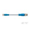 Kabel ovladače snímače, A: Vnitřní, A: Rovný 3, B: Přímý, B: Vnější, 60V 3, IP67, řada: T405 TE Connectivity 1000 mm