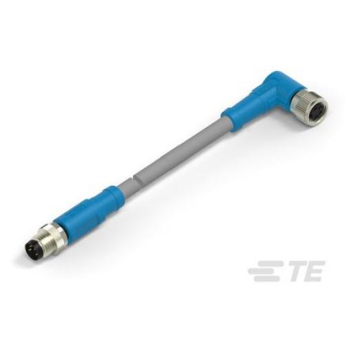 Kabel ovladače snímače, A: Samec/samice, A: Pravoúhlý 4, B: Přímý, 30V 4, IP67, řada: T406 TE Connectivity 500 mm