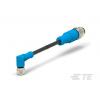 Kabel ovladače snímače, A: Vnitřní, A: Pravoúhlý 4, B: Přímý, B: Vnější, 30V 4, IP67, řada: T405 TE Connectivity 500 mm